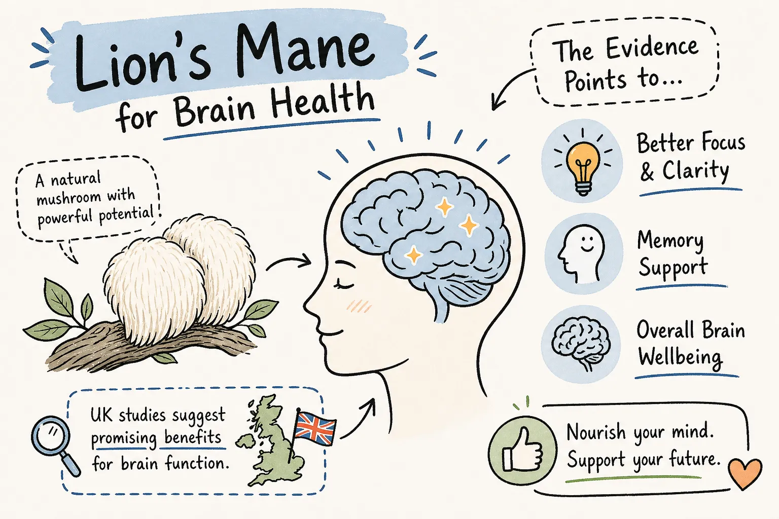 lion's mane mushroom benefits for brain